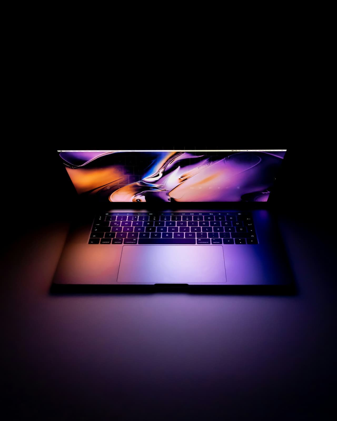 Laptop on a wooden desk